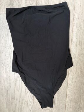 Lido Black One-Piece Swimsuit strapless medium